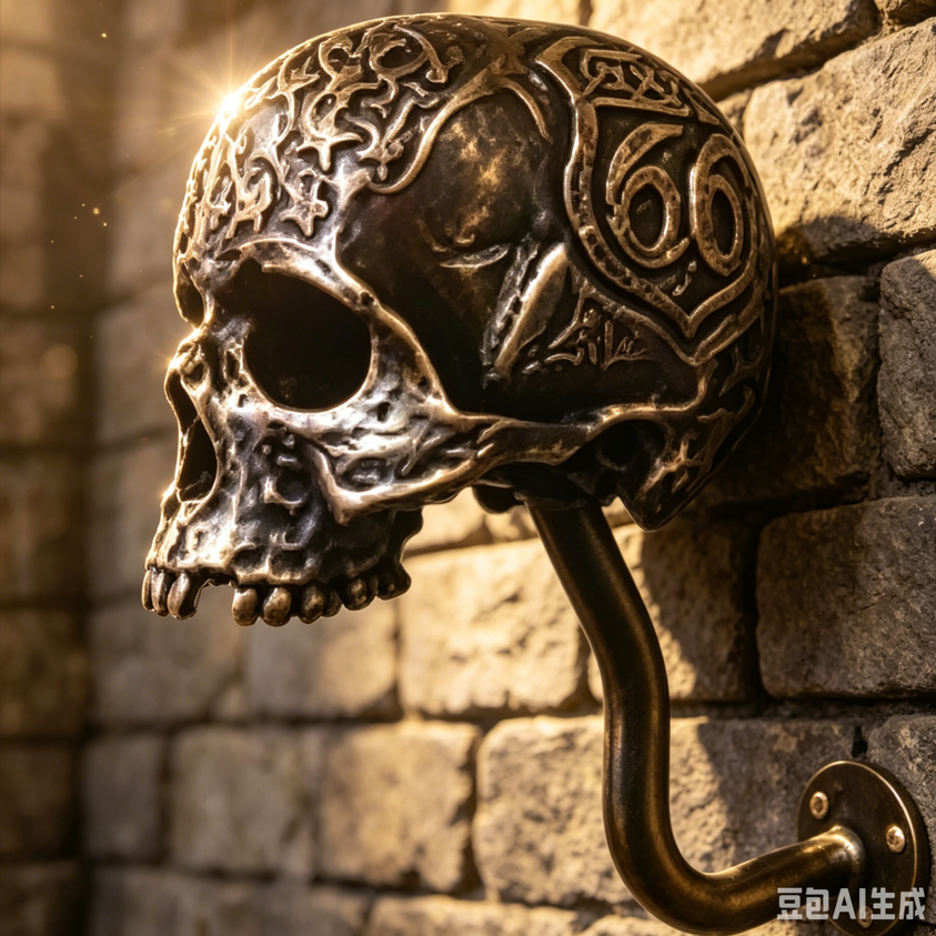 Interior Design Ideas - Penyangga Helm Sepeda Motor Tengkorak Resin