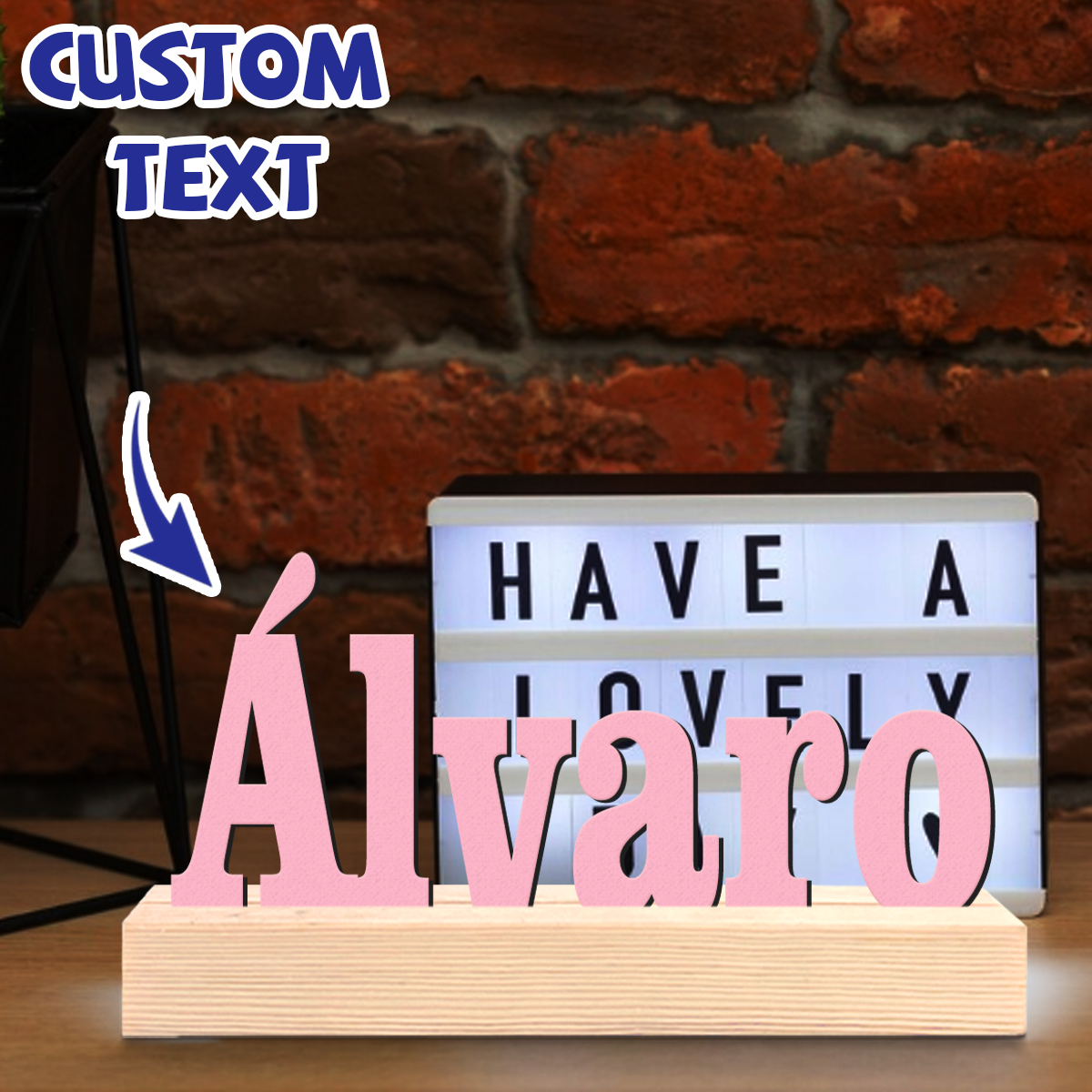 Interior Design Names - 1pc Papan Nama Kayu Custom, Tanda