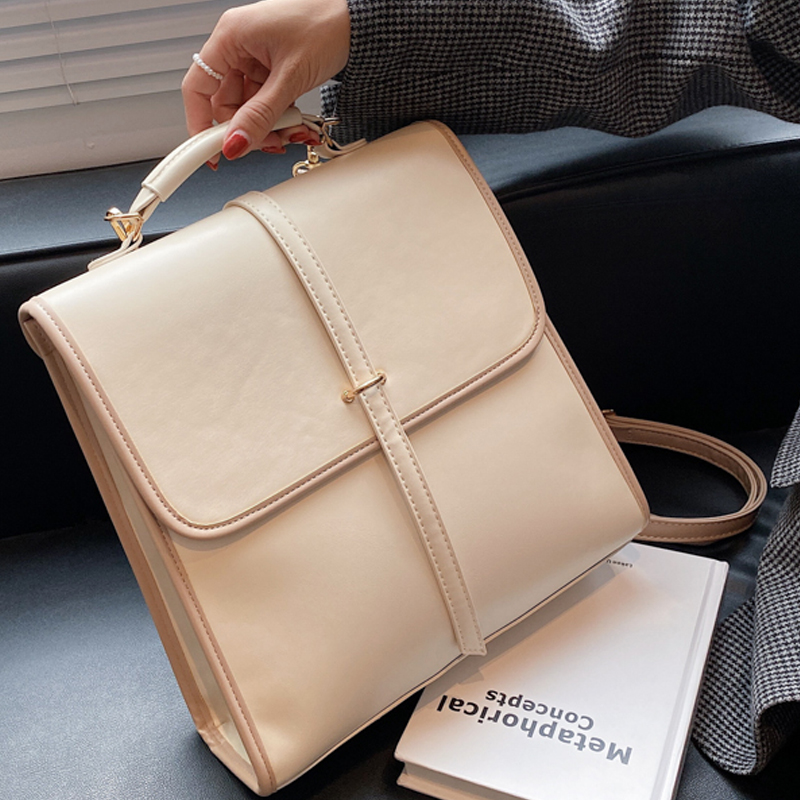 Interior Design School - Tas ransel kulit PU wanita warna