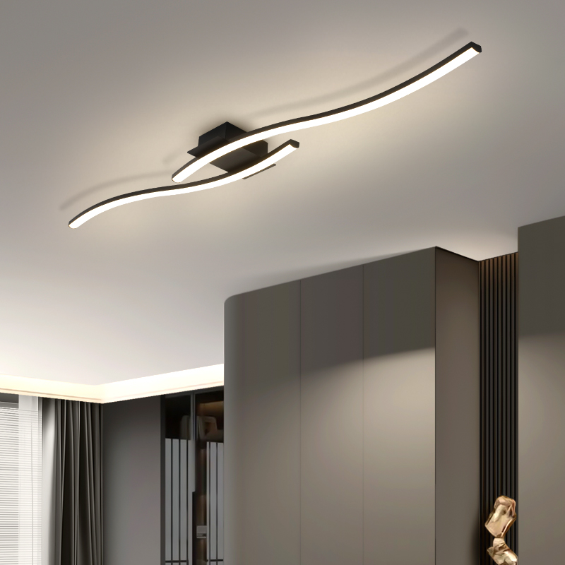 Interior Design Ideas - Lampu Langit-langit Hitam Minimalis Modern Kamar