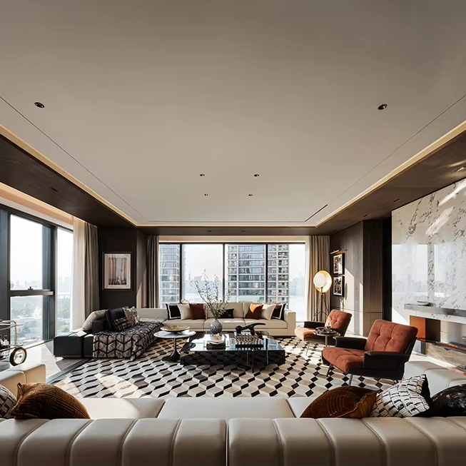 Interior Design Ideas - Desain Interior Gaya Nordik Sanhai Rendering