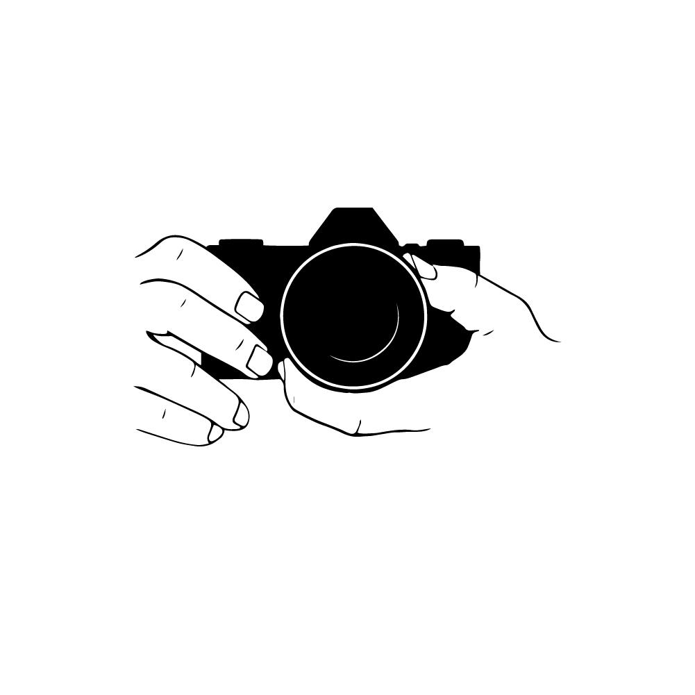 Interior Design Studio - Stiker dinding foto jepret kamera vinil