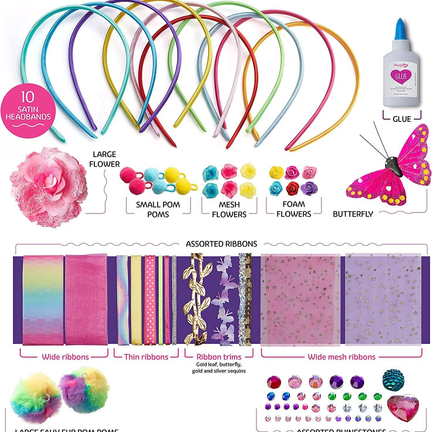 Interior Design Education - Set ikat kepala DIY untuk anak-anak,