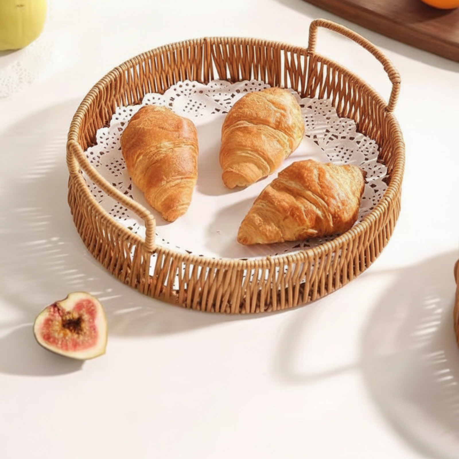 Nampan Sajian Anyaman dengan P - Rattan Tray Handle ulasan dan harga