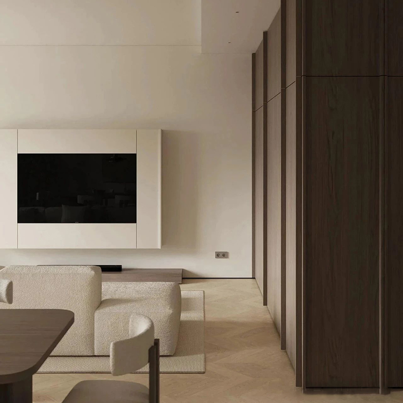 Furnitur Kayu Minimalis Gaya A - Interior Design Graphic Design ulasan dan harga