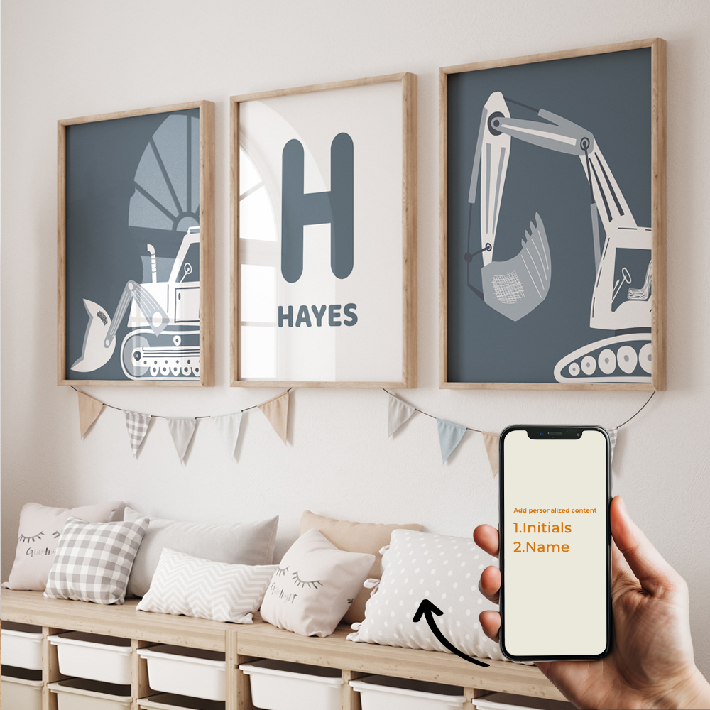 3pcs Lukisan Kanvas Poster Gam - Interior Design Room ulasan dan harga