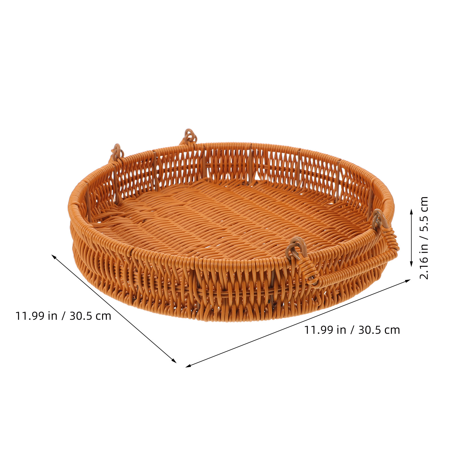 Keranjang Penyimpanan Rotan Im - Rattan Tray Handle ulasan dan harga