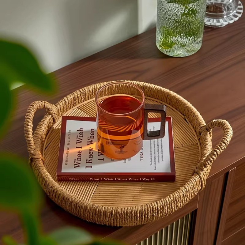 Nampan Rotan Anyaman Tangan de - Rattan Tray Handle ulasan dan harga