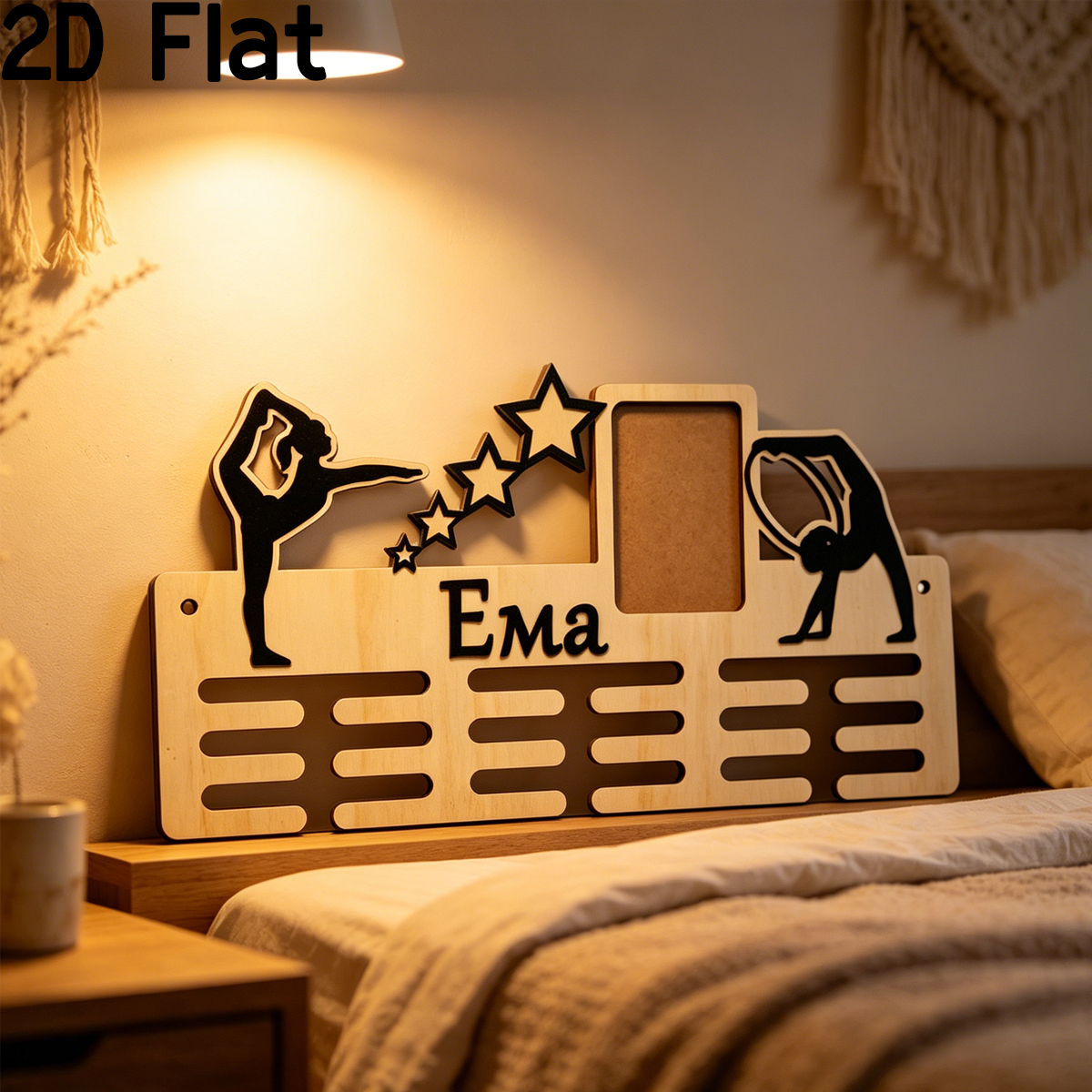 1 Buah Tempat Medali Kayu Sena - Interior Design Room ulasan dan harga