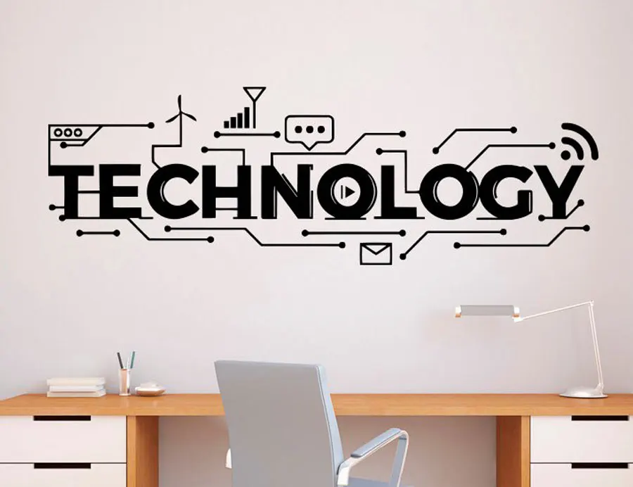 Teknologi Huruf Stiker Vinyl d - Interior Design Education ulasan dan harga