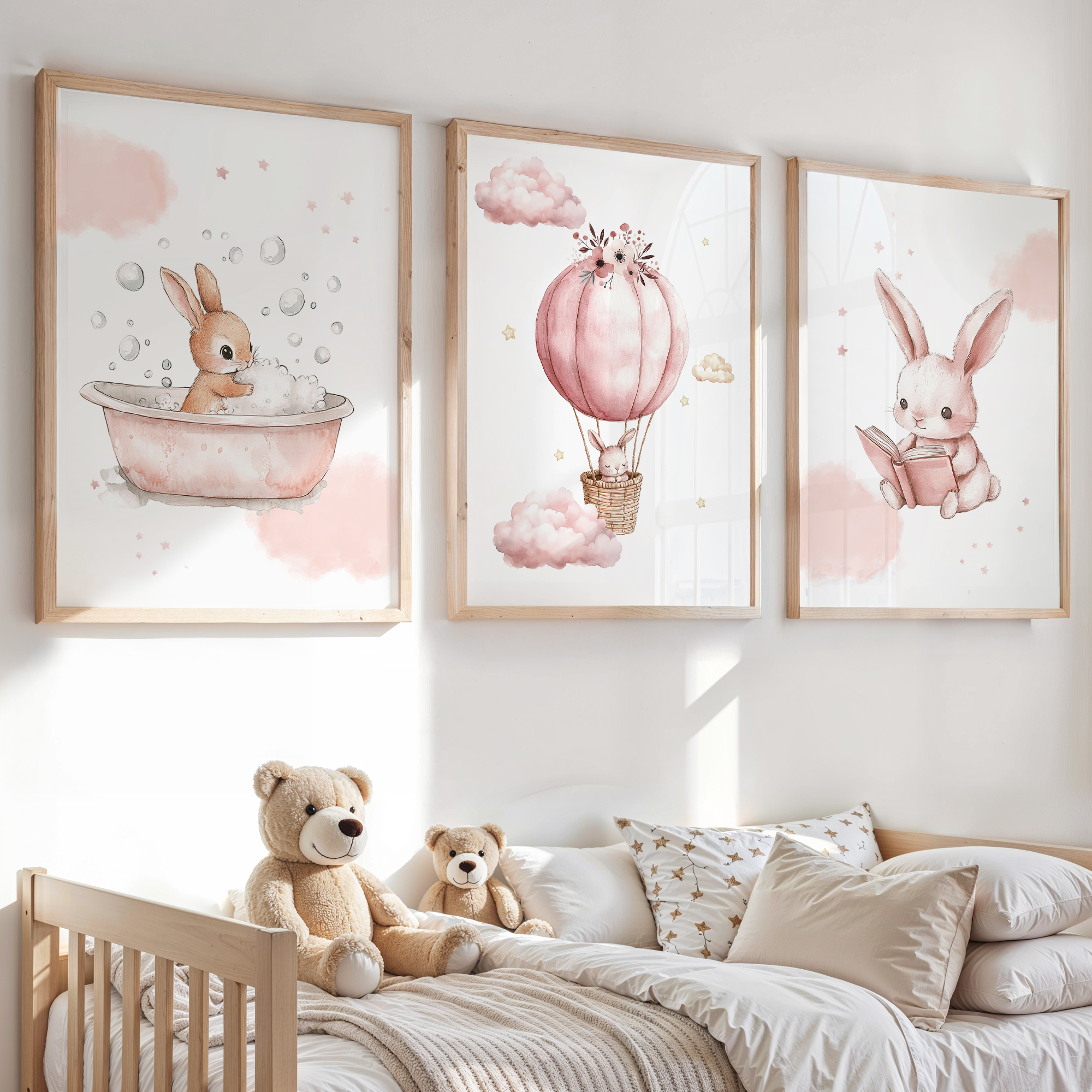 Kartun Kelinci Merah Muda Keci - Interior Design Room ulasan dan harga