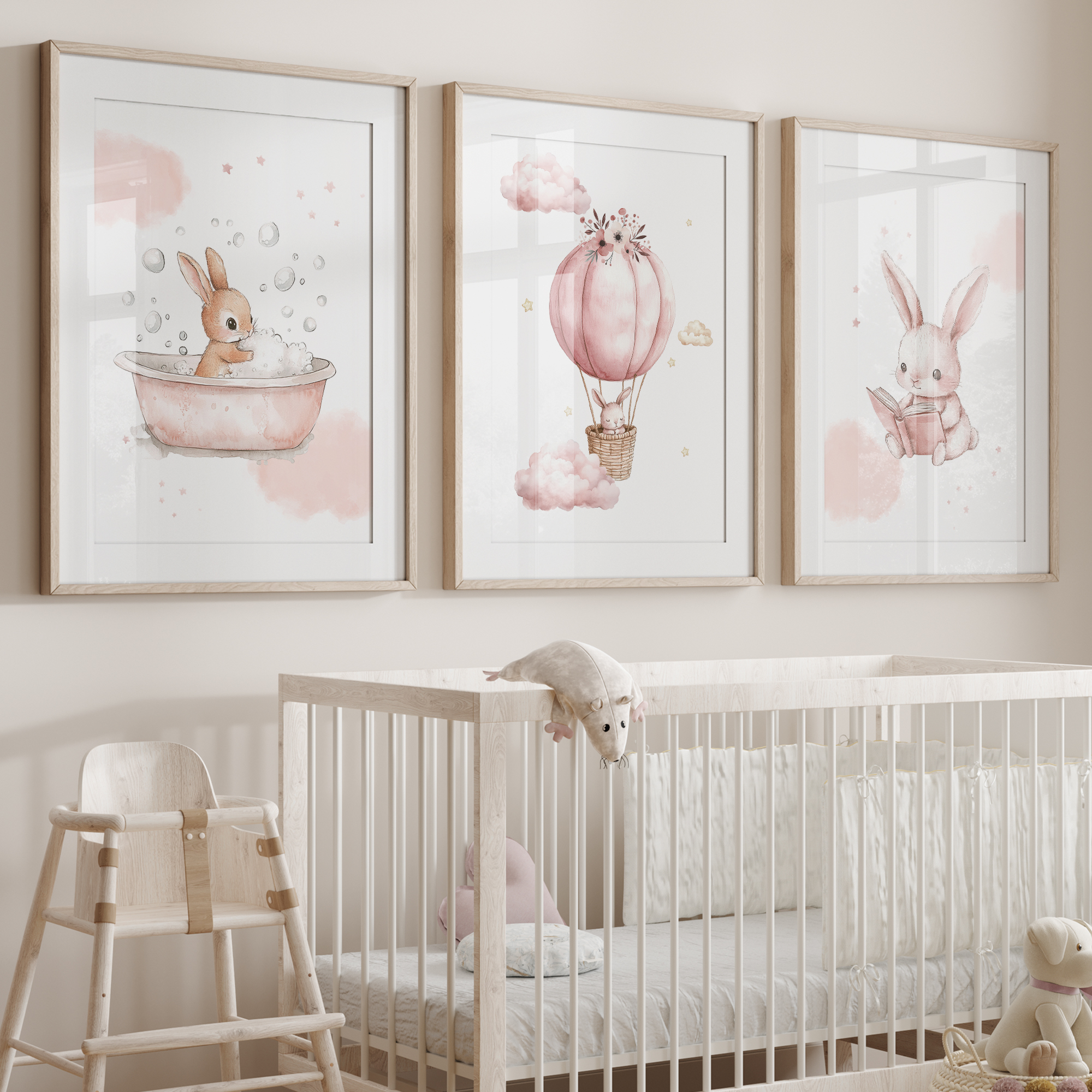 Kartun Kelinci Merah Muda Keci - Interior Design Room ulasan dan harga