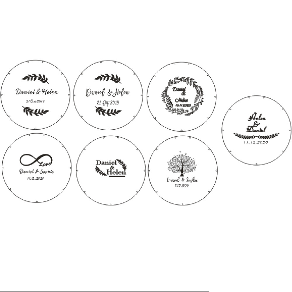Pribadi Acrylic Round Buku Tam - Interior Design Names ulasan dan harga