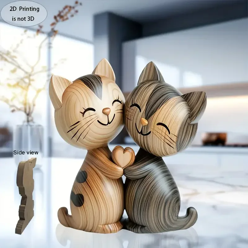 Patung Pasangan Anak Kucing Ka - Interior Design School ulasan dan harga