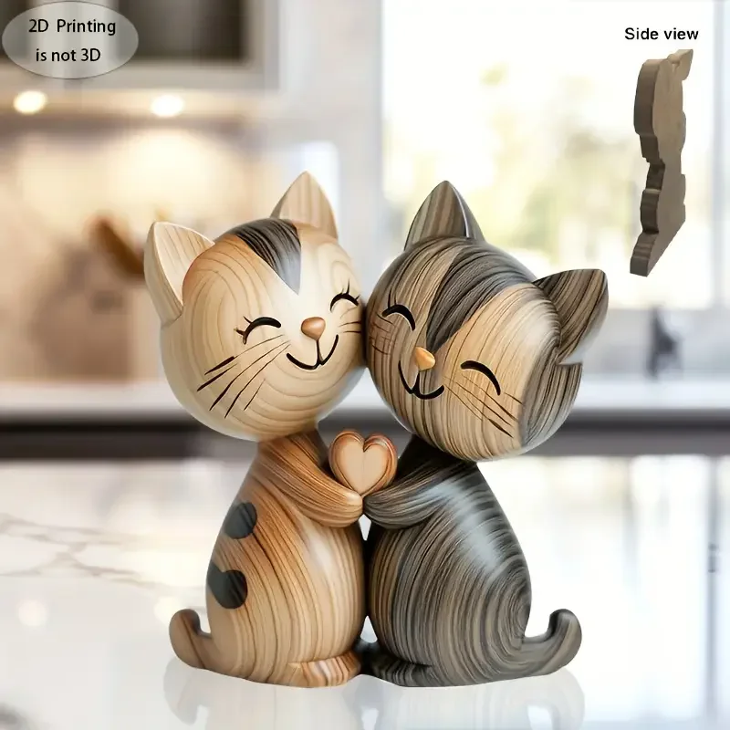 Patung Pasangan Anak Kucing Ka - Interior Design School ulasan dan harga