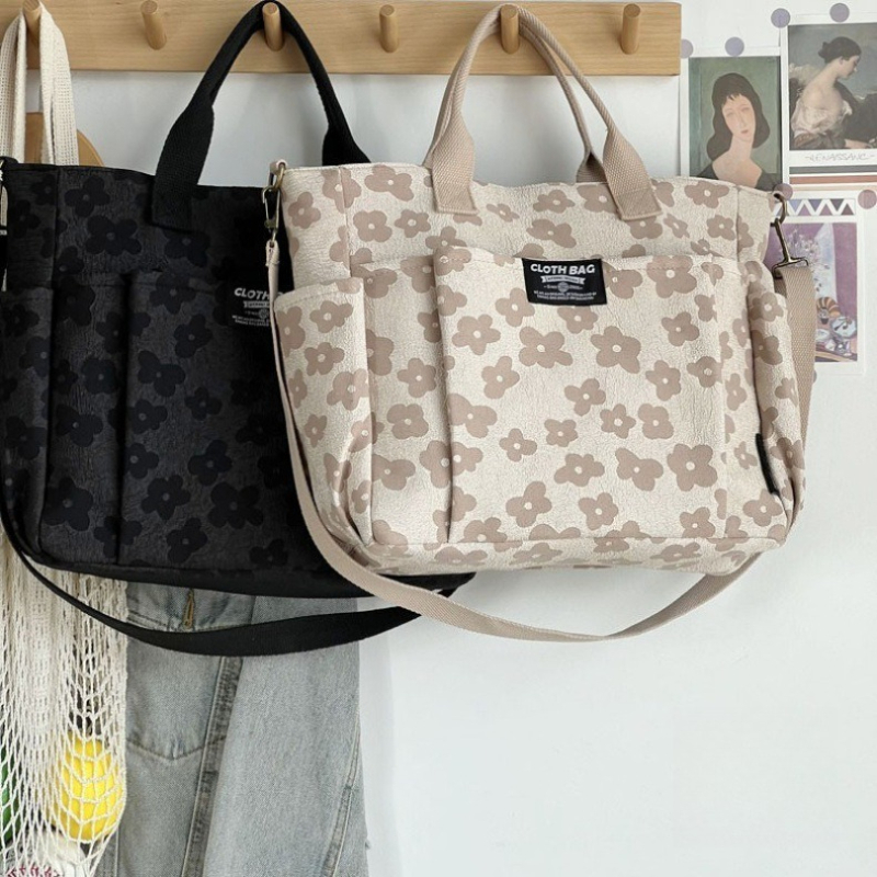 Tas Tote Desain Bunga 3D, Rits - Interior Design School ulasan dan harga
