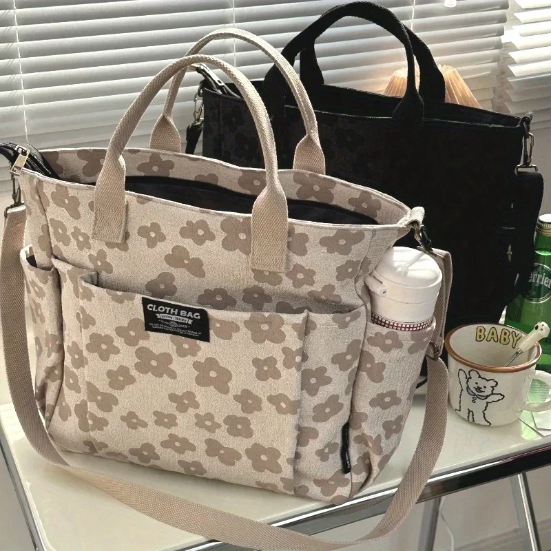 Tas Tote Desain Bunga 3D, Rits - Interior Design School ulasan dan harga