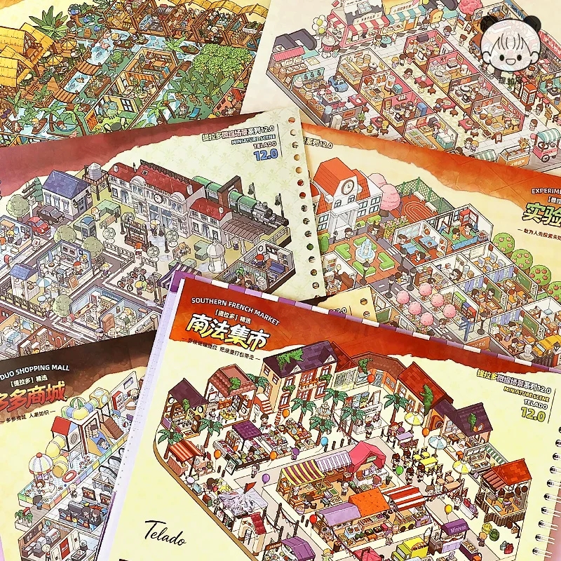 Buku Album Stiker Desain Arsit - Interior Design School ulasan dan harga