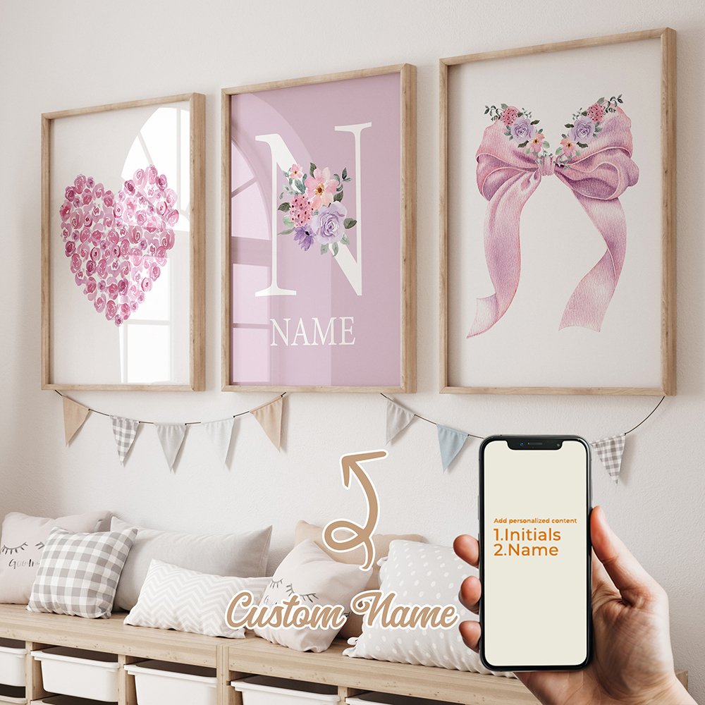 3pcs Lukisan Kanvas Poster Gam - Interior Design Room ulasan dan harga