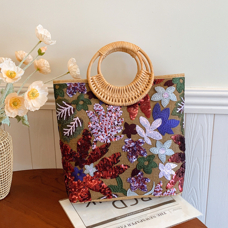 Tas Pegangan Atas Grafis Bunga - Interior Design Graphic Design ulasan dan harga