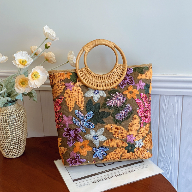 Tas Pegangan Atas Grafis Bunga - Interior Design Graphic Design ulasan dan harga