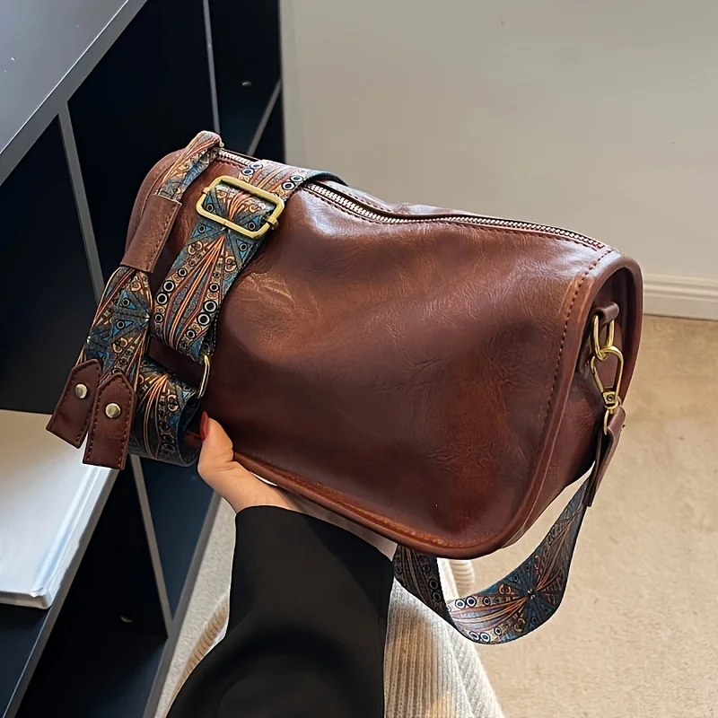 Tas selempang ritsleting pola  - Interior Design Graphic Design ulasan dan harga
