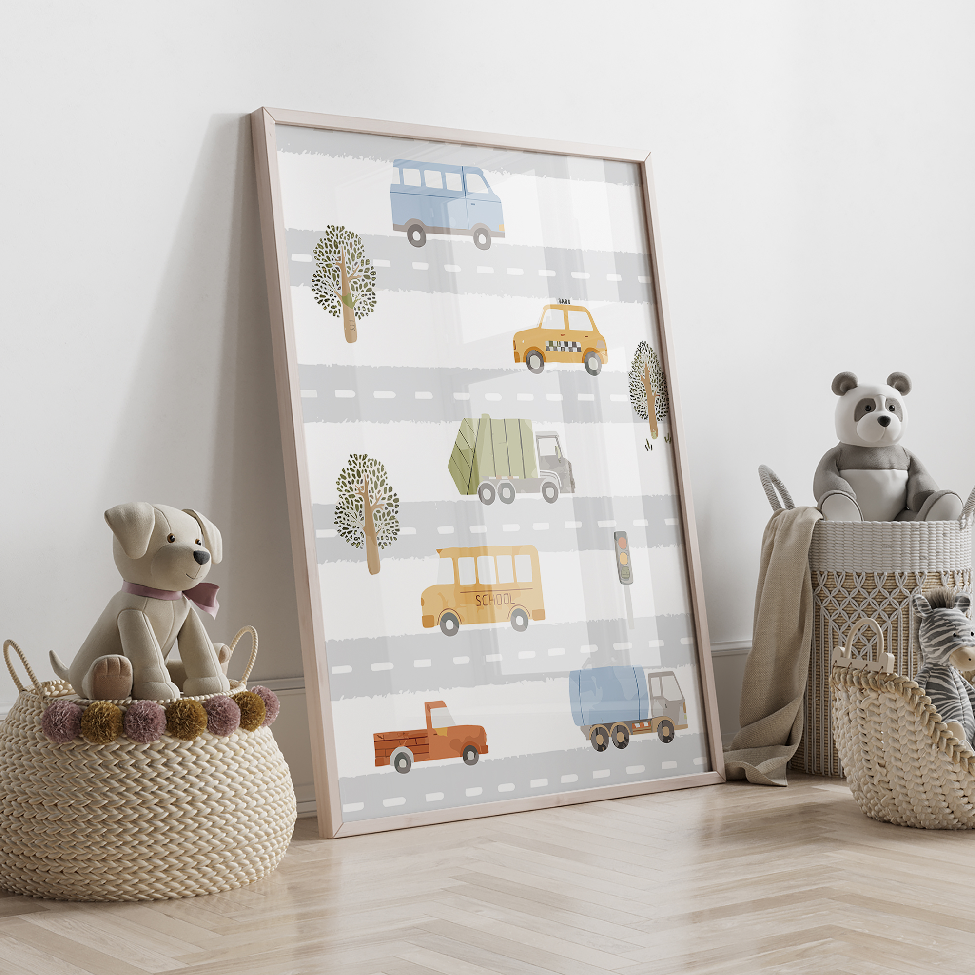 3 Buah Lukisan Poster Kanvas G - Interior Design Room ulasan dan harga