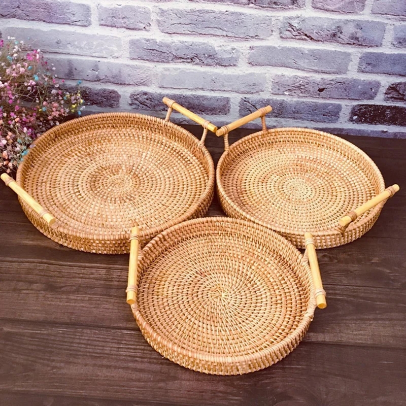 Pegangan tali rotan keranjang  - Rattan Tray Handle ulasan dan harga