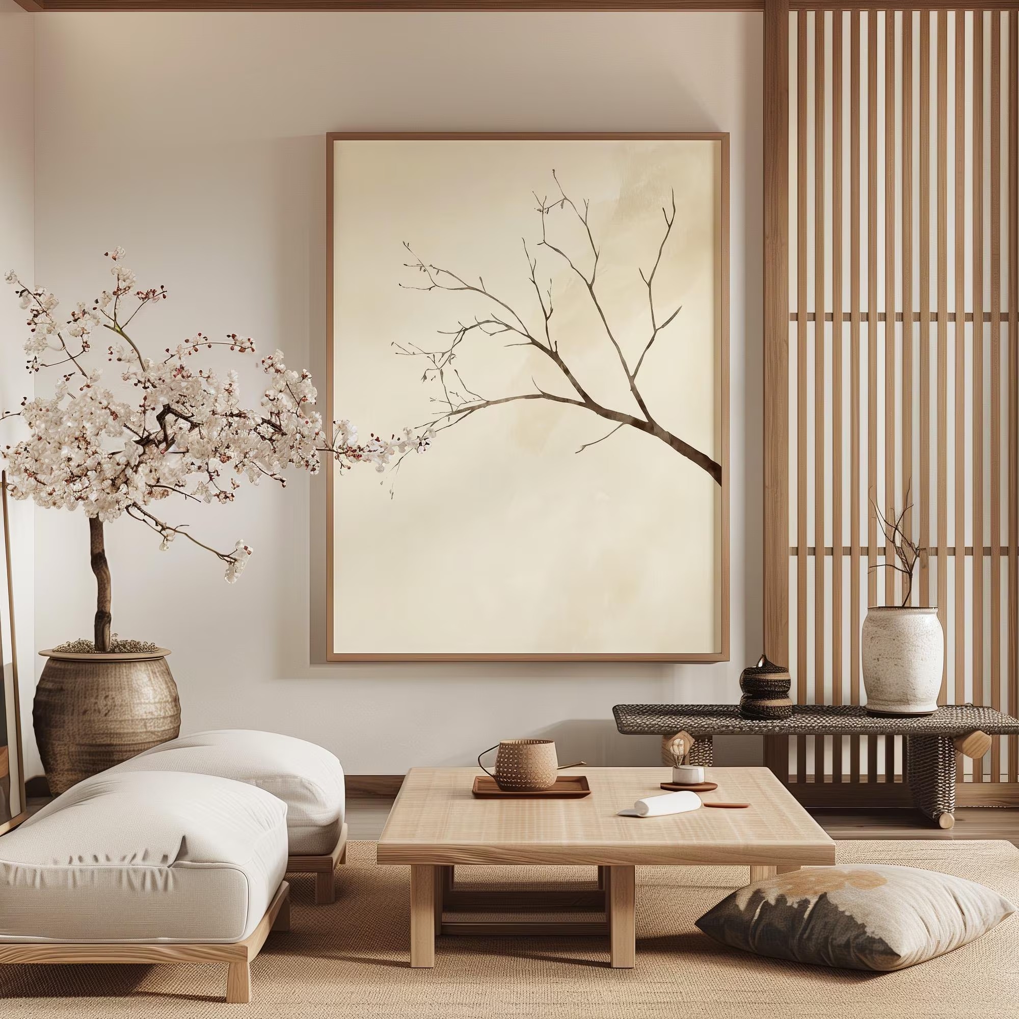 Seni dinding interior, Wabi-sa - Interior Design Ideas ulasan dan harga