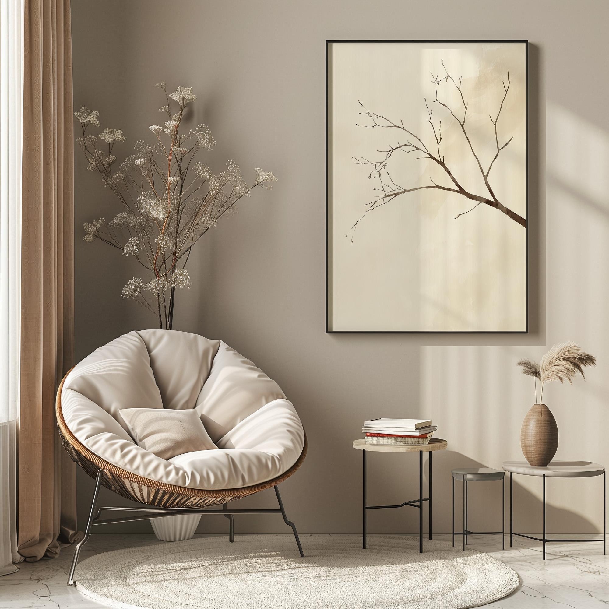 Seni dinding interior, Wabi-sa - Interior Design Ideas ulasan dan harga