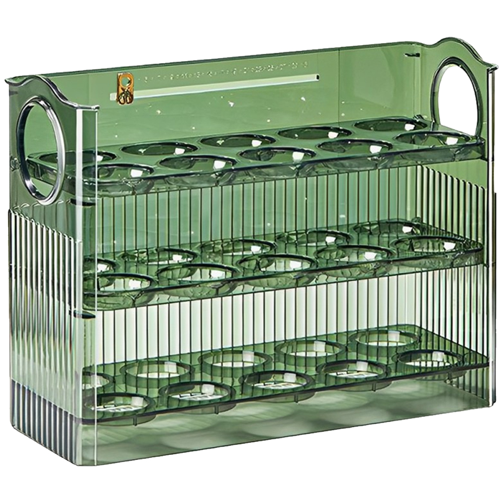 Kotak penyimpanan telur 30 kis - Rattan Tray Handle ulasan dan harga