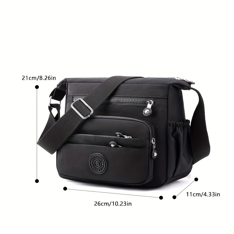 Tas Selempang Chic Nilon Hitam - Interior Design School ulasan dan harga