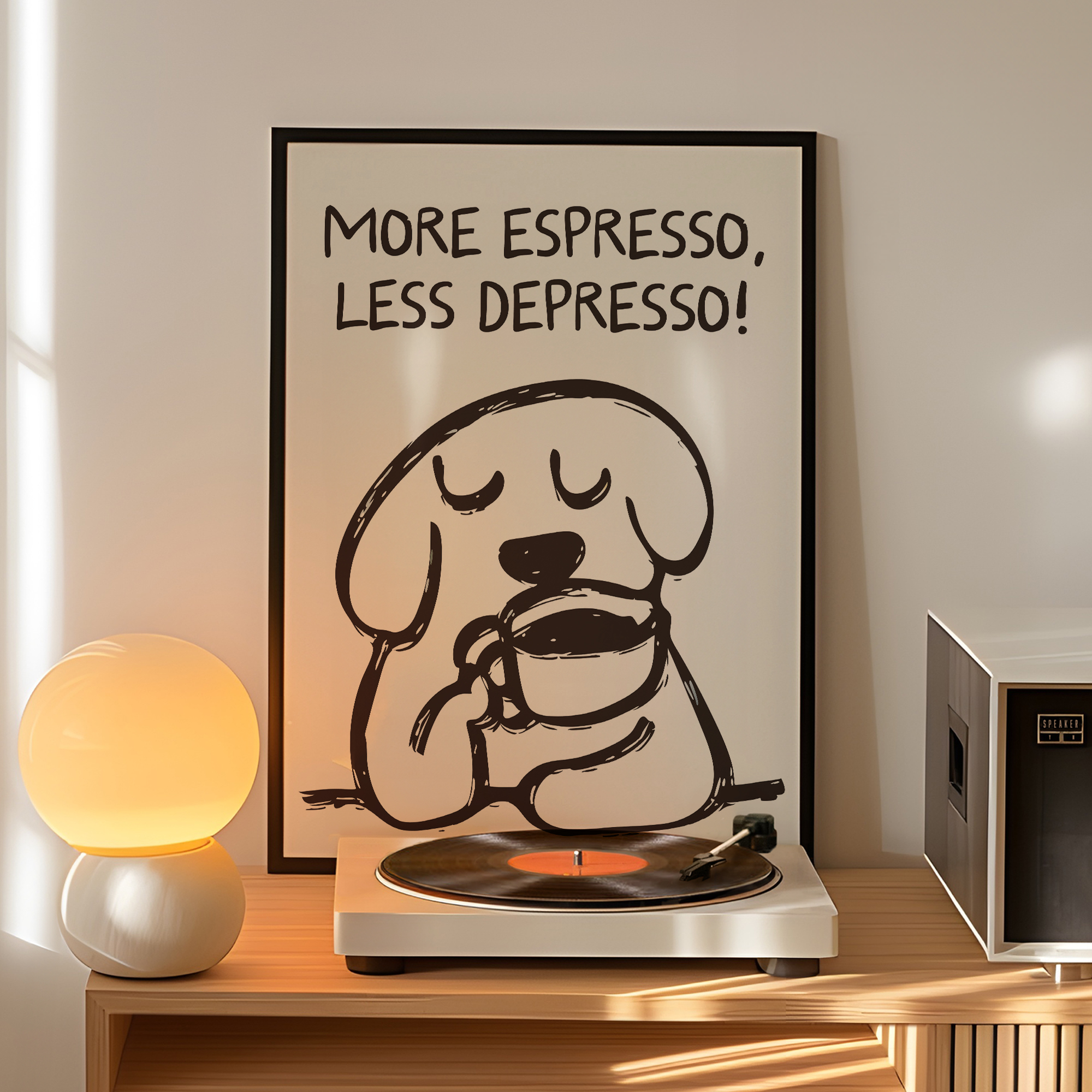 Retro Lebih Banyak Espresso Ku - Interior Design Room ulasan dan harga