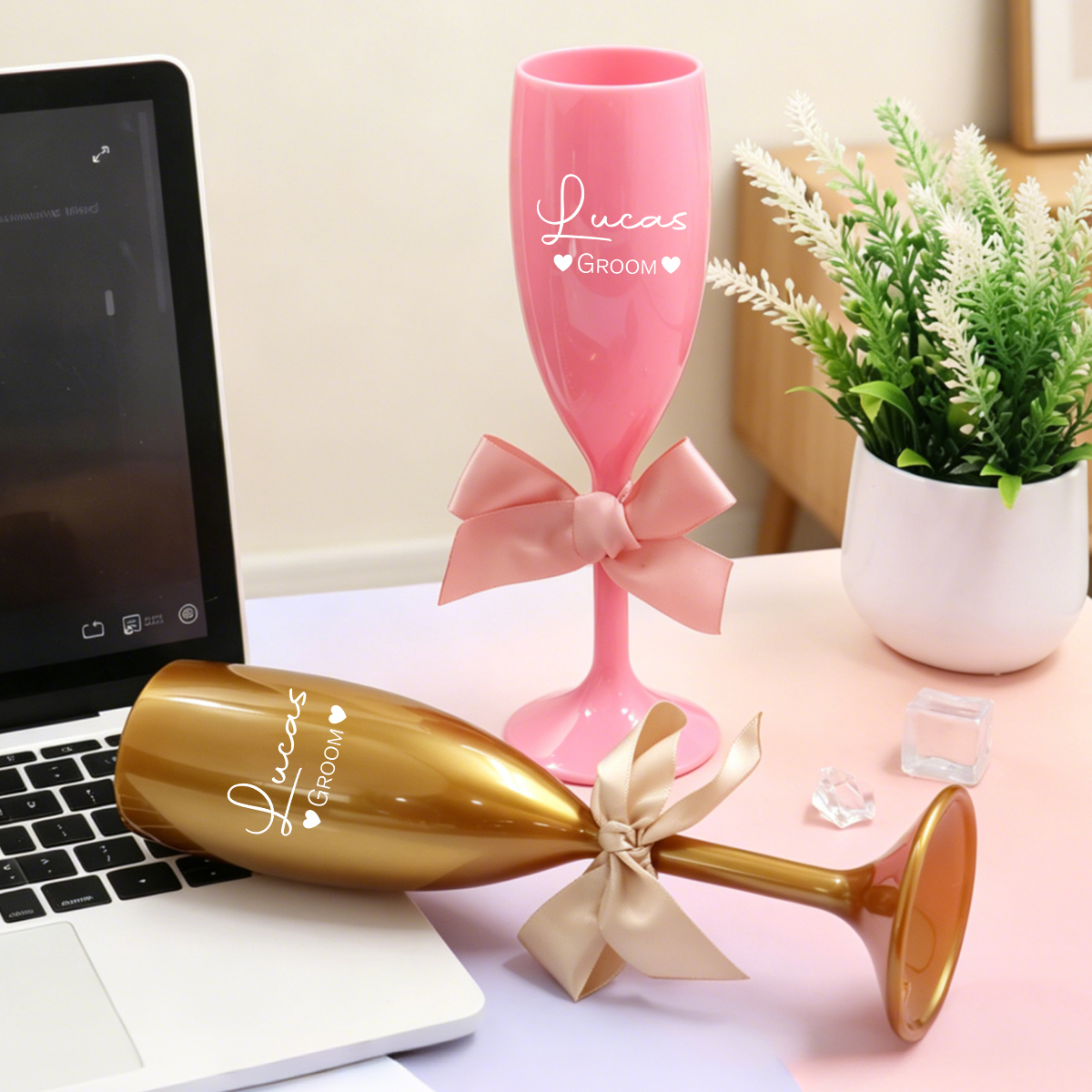 Gelas Champagne Nama Kustom, G - Interior Design Names ulasan dan harga