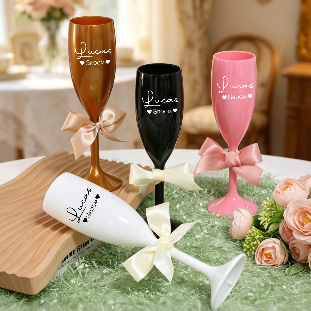 Gelas Champagne Nama Kustom, G - Interior Design Names ulasan dan harga